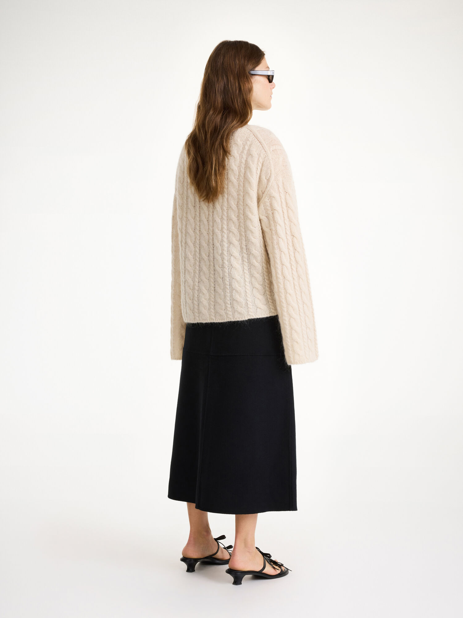 Spódnice By Malene Birger Angello Wool Midi Czarne | PL_BB70052