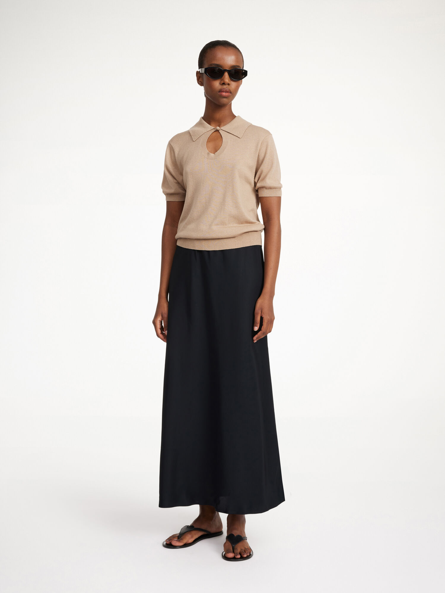 Spódnice By Malene Birger Boshan Midi Czarne | PL_BB41577