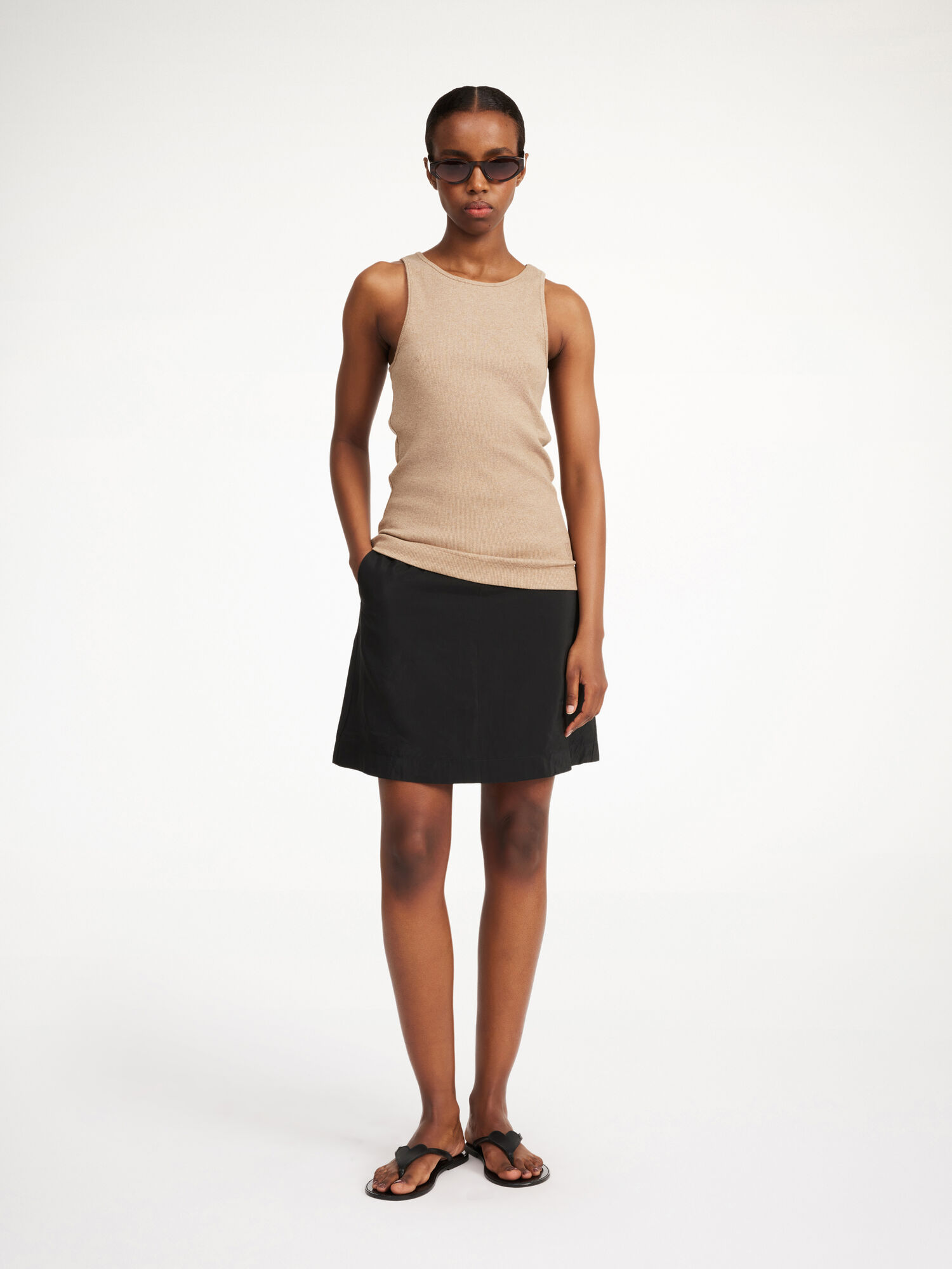 Spódnice By Malene Birger Isabele Mini Czarne | PL_BB29375