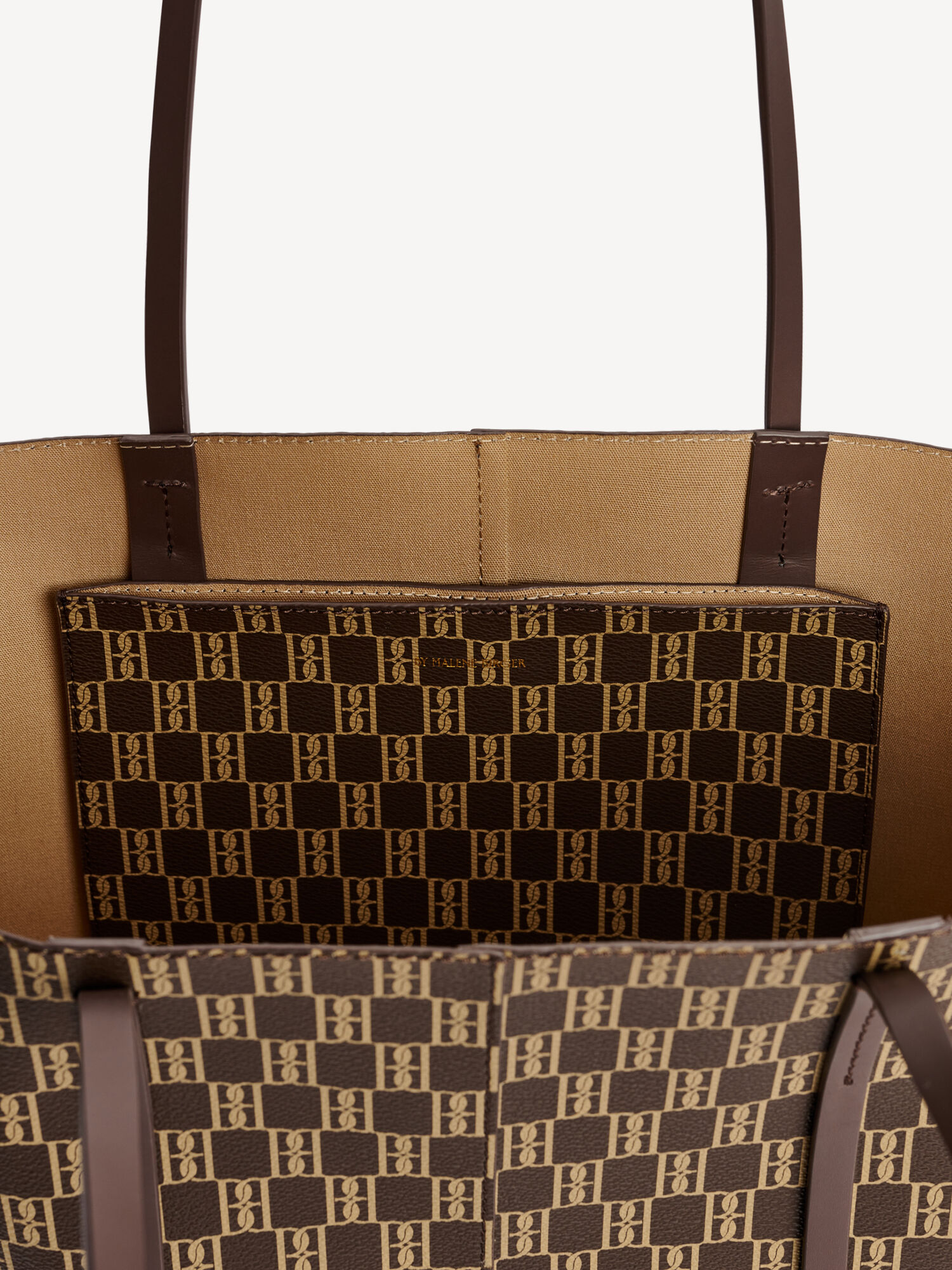 Torby By Malene Birger Abigail Monogram Tote Shale | PL_BB61926