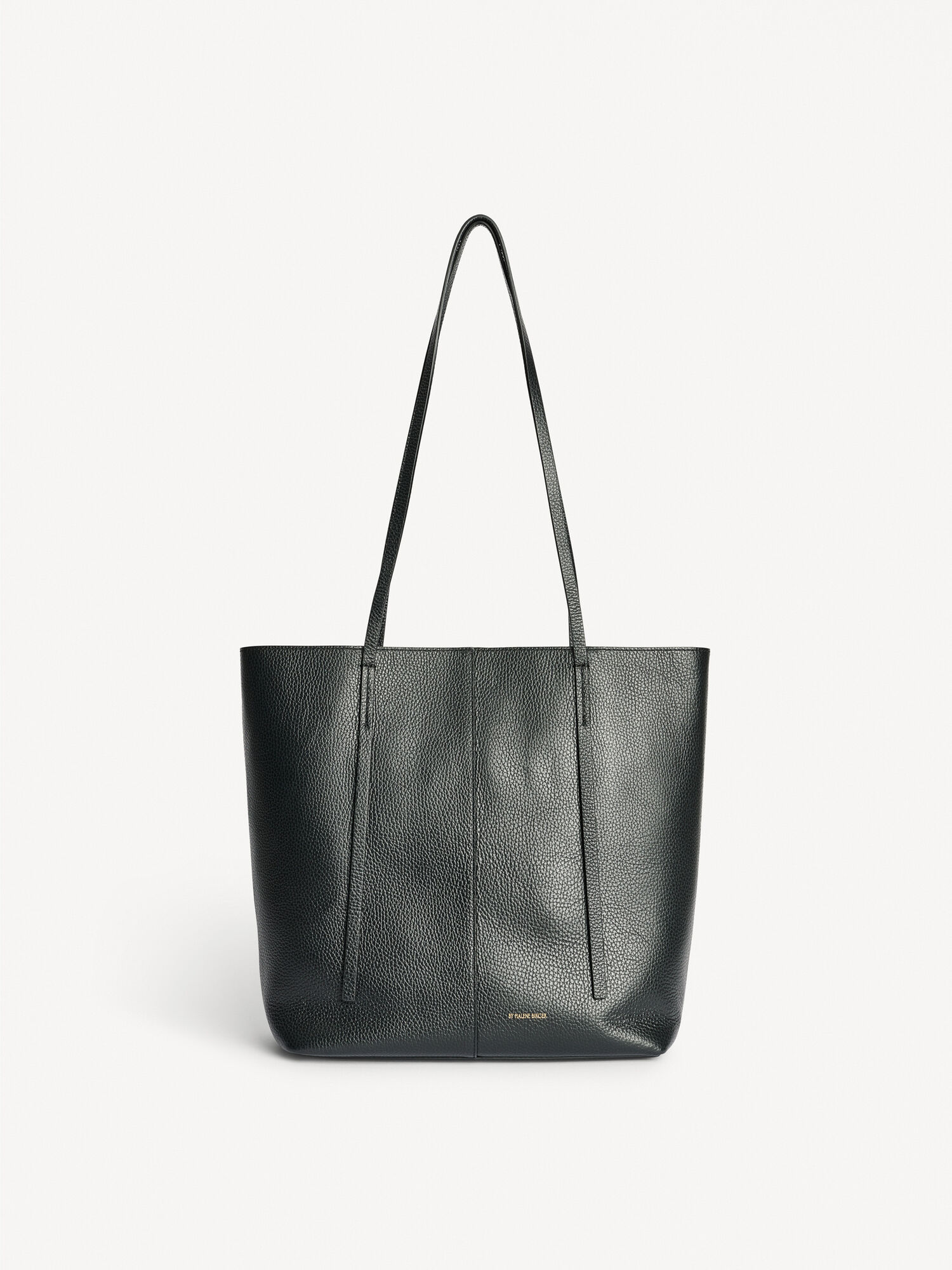 Torby By Malene Birger Abilso Leather Tote Czarne | PL_BB40020