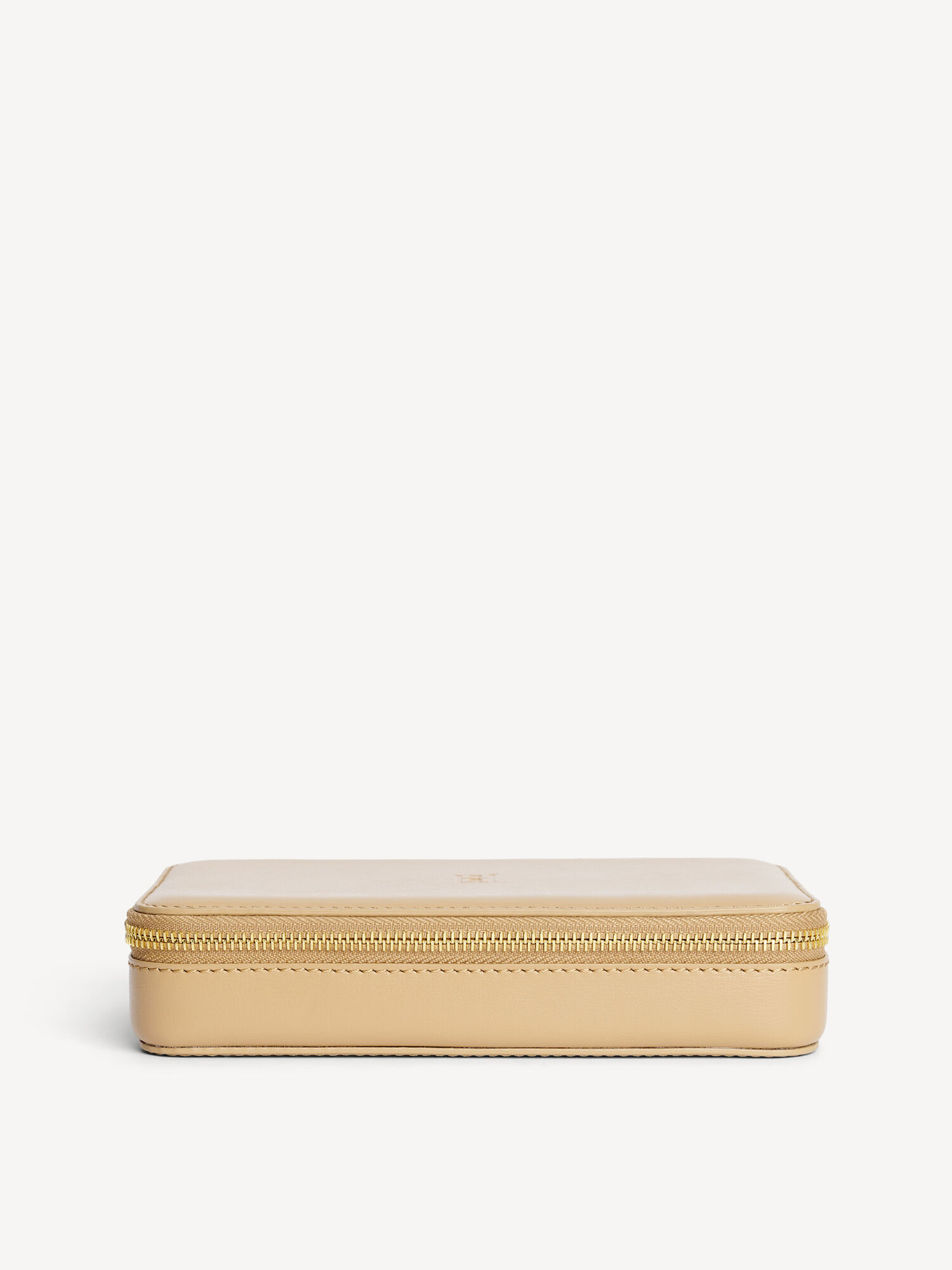 Torby kosmetyczne By Malene Birger Aya Cher Leather Jewellery Case Sand | PL_BB13135